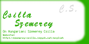 csilla szemerey business card